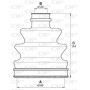 SJK7194.00 OPEN PARTS Комплект пыльника, Привідний вал