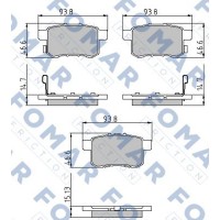 FO 891981 FOMAR Friction Комплект гальмівних колодок дисковий гальм