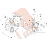 78RBD15023 R BRAKE Гальмівний диск