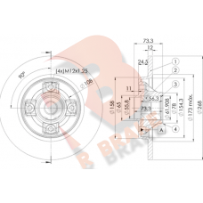 78RBD15023 R BRAKE Гальмівний диск