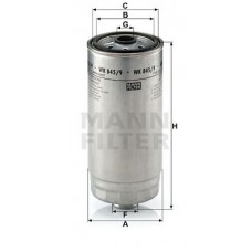 WK 845/9 MANN-FILTER Паливний фільтр