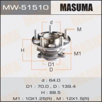 MW51510 MASUMA Комплект підшипника ступиці колеса