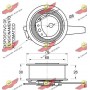 03.81977 AUTOKIT Натяжний ролик ремінь ГРМ