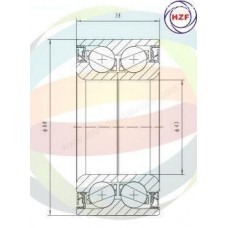 70-010110 MULTIPARTS Комплект підшипника ступиці колеса
