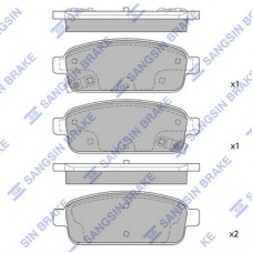 SP1363 Hi-Q Комплект гальмівних колодок дисковий гальм