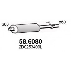 58.6080 ASSO Середній глушник вихлопних газів
