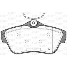 BPA1299.00 OPEN PARTS Комплект гальмівних колодок дисковий гальм