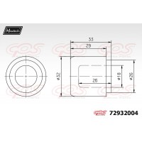 72932004 MAXTECH Поршень корпус скоби гальма