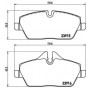P 06 034 BREMBO Комплект гальмівних колодок дисковий гальм
