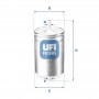 31.583.00 UFI Паливний фільтр