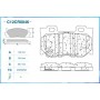 C12CR0046 CWORKS Комплект гальмівних колодок дисковий гальм