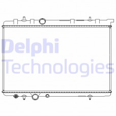 TSP0524067 DELPHI Радіатор охолодження двигуна