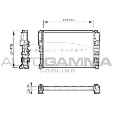 104541 AUTOGAMMA Радіатор охолодження двигуна