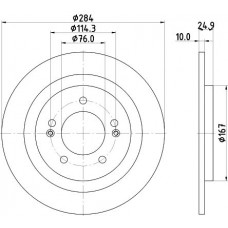 8DD 355 118-231 HELLA Гальмівний диск