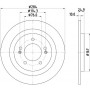 8DD 355 118-231 HELLA PAGID Гальмівний диск