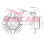 RD01142 RAICAM Гальмівний диск