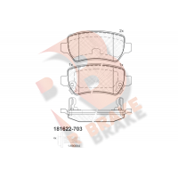 RB1622-703 R BRAKE Комплект гальмівних колодок дисковий гальм