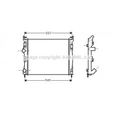 RTA2326 AVA QUALITY COOLING Радіатор охолодження двигуна