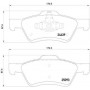 P 24 159 BREMBO Комплект гальмівних колодок дисковий гальм