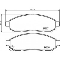 MDB2715 MINTEX Комплект гальмівних колодок дисковий гальм