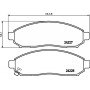 MDB2715 MINTEX Комплект гальмівних колодок дисковий гальм