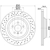 8DD 355 126-281 HELLA PAGID Гальмівний диск