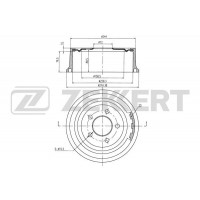 BS-5560 ZEKKERT Гальмівний барабан