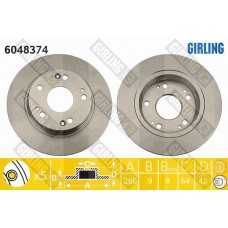 6048374 GIRLING Гальмівний диск