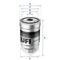 24.351.00 UFI Паливний фільтр