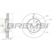 CD8507V BREMSI Гальмівний диск