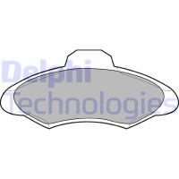 LP673 DELPHI Комплект гальмівних колодок дисковий гальм