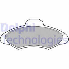 LP673 DELPHI Комплект гальмівних колодок дисковий гальм