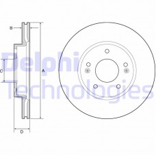 BG4955C DELPHI Гальмівний диск