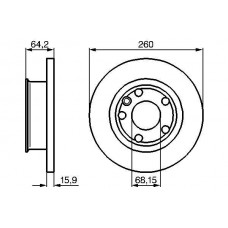 0 986 478 547 BOSCH Гальмівний диск