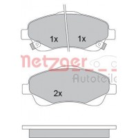 1170172 METZGER Комплект гальмівних колодок дисковий гальм