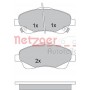 1170172 METZGER Комплект гальмівних колодок дисковий гальм