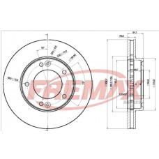 BD1712 FREMAX BRAKE DISC HIGH CARBON