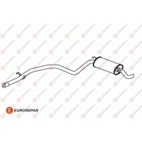 E12837L EUROREPAR Глушник вихлопних газів кінцевий