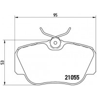 P 50 011 BREMBO Комплект гальмівних колодок дисковий гальм