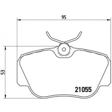 P 50 011 BREMBO Комплект гальмівних колодок дисковий гальм