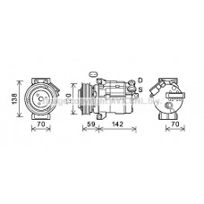 CTK063 AVA QUALITY COOLING Компресор кондиціонера