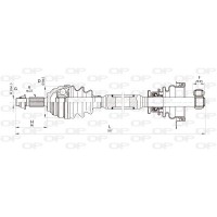 DRS6352.00 OPEN PARTS Привідний вал