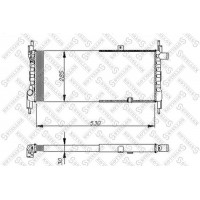 10-25048-SX STELLOX Радіатор охолодження двигуна