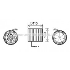 FD8500 AVA QUALITY COOLING Вентилятор салону