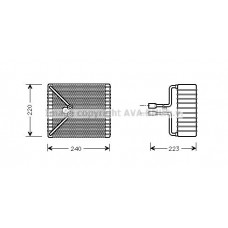 FDV273 AVA QUALITY COOLING Випарник кондиціонера