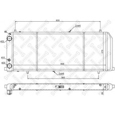 10-25046-SX STELLOX Радіатор охолодження двигуна