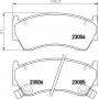 8DB 355 016-661 HELLA Комплект гальмівних колодок, дискове гальмо