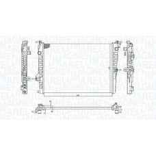 350213199300 MAGNETI MARELLI Радіатор охолодження двигуна