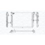 350213199300 MAGNETI MARELLI Радіатор охолодження двигуна