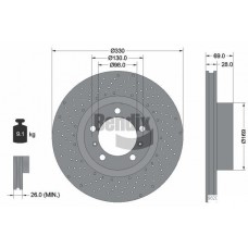 BDS1983LHC BENDIX Braking Гальмівний диск